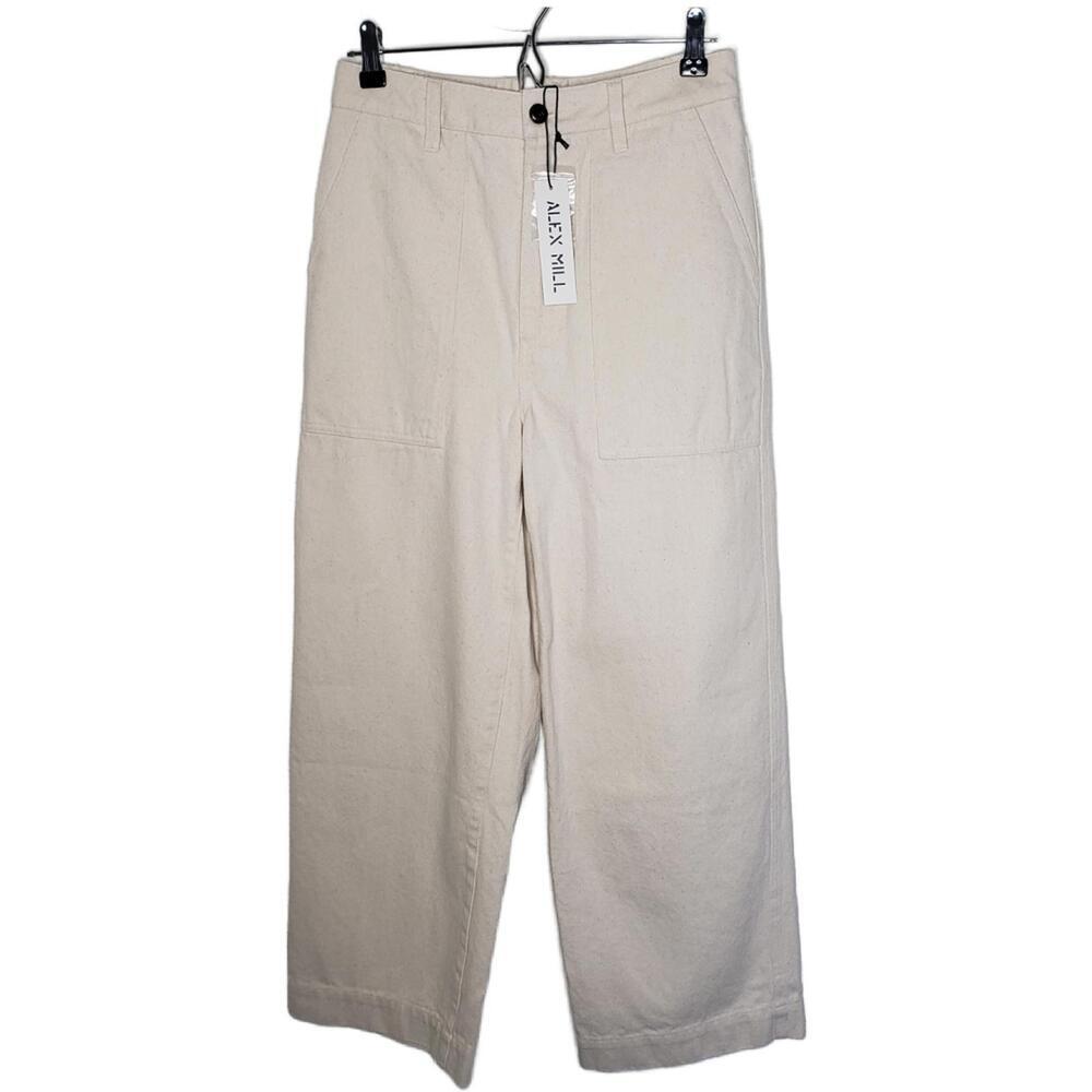 Alex Mill Women's 4 Patrick Pant, Upcycled Denim in Beige(1854)